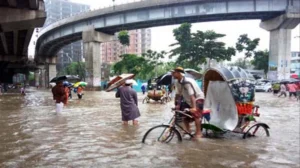 চট্টগ্রাম শহরে জলাবদ্ধতা।